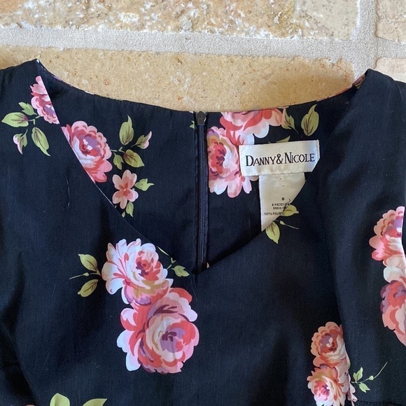 Danny & Nicole Rose Maxi dress Womens 8 Whimsy goth Dark Romantic 90’s Y2K - Picture 3 of 9